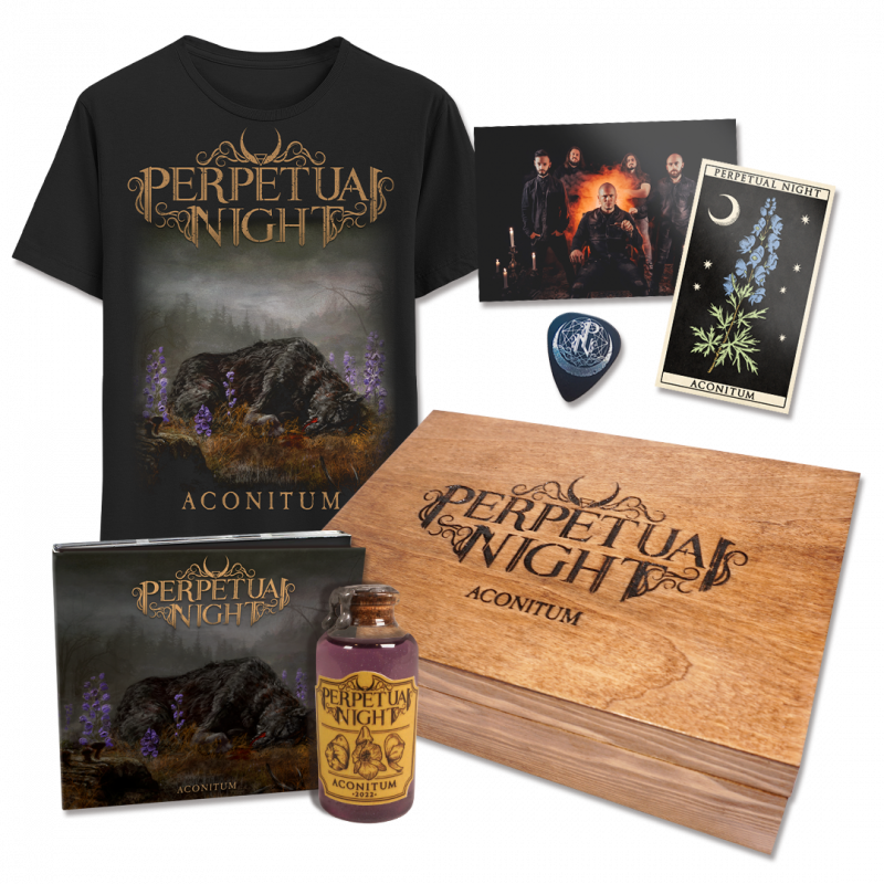 Collector's Edition Box (Solid wood box + Aconitum CD + Vial of poison + ltd Card + Pick + T-shirt + Signed band photo)